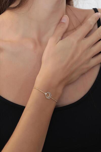Bijuty Women's Moon Star Elevator Bracelet - Gold Color - (with Surprise Gift)