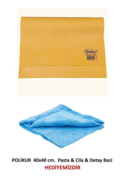 Polikur 3219 Mikrofiber Güderi Süper Lüx Oto Kurulama ve Cam Bezi 54x68 Cm. (...