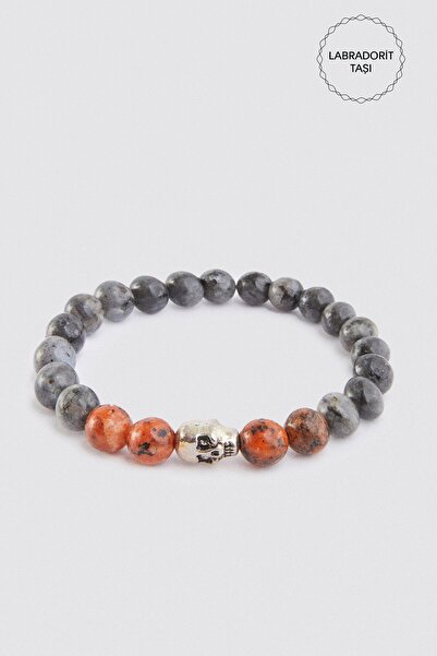 Twn Nikel Küp Labradorit Doğal Taş Erkek Bileklik