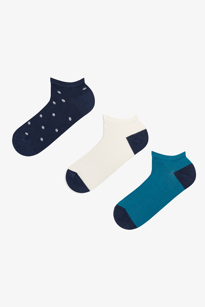 Penti Men's Colorful Dot Game 3-Piece Booties Socks