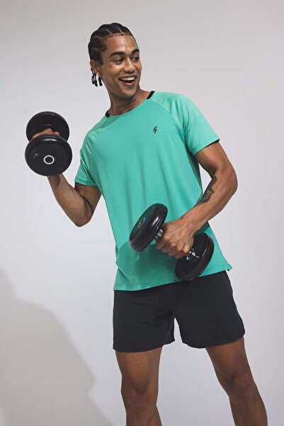 DeFacto DeFactoFit - Αθλητικό μπλουζάκι από βαρύ ύφασμα Crew Neck C1488AX24SM