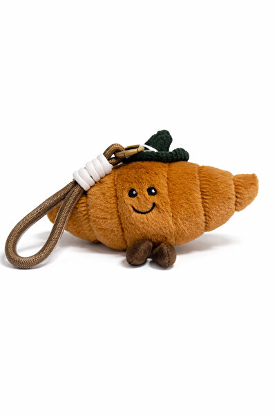 Ecrou Movable Plush Croissant Keychain , Charm