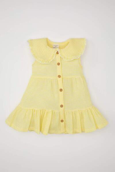 DeFacto Striped Sleeveless Poplin Dress Baby Girl C7245A524Sm