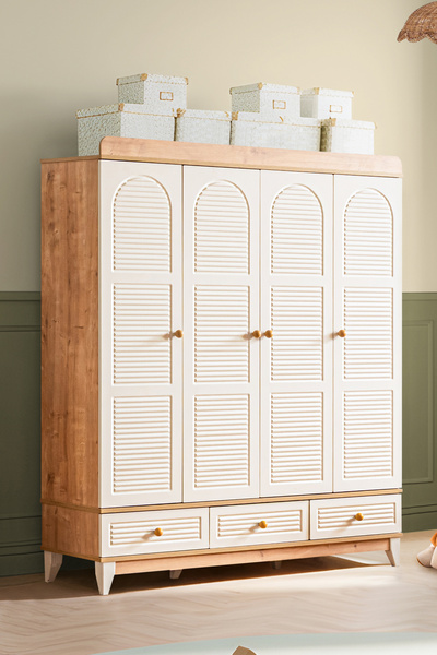 Setay Gardırop, Tetri 4 Kapaklı 3 Çekmeceli Dolap