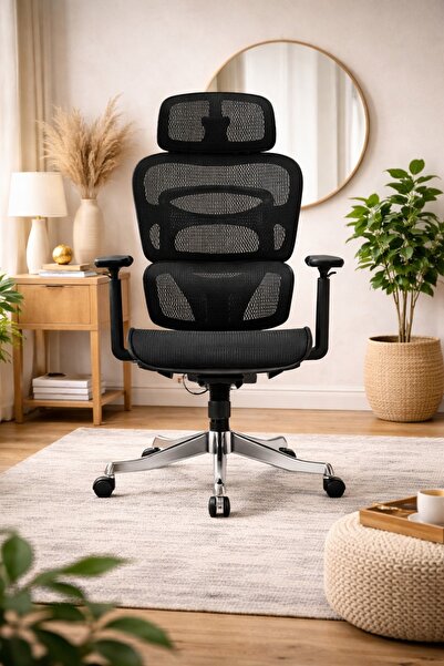 N.zone A comfortable mesh office chair with a modern design that provides ide...
