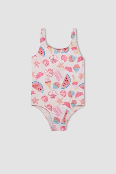 DeFacto Patterned Swimsuit Baby Girl C0788A524Sm