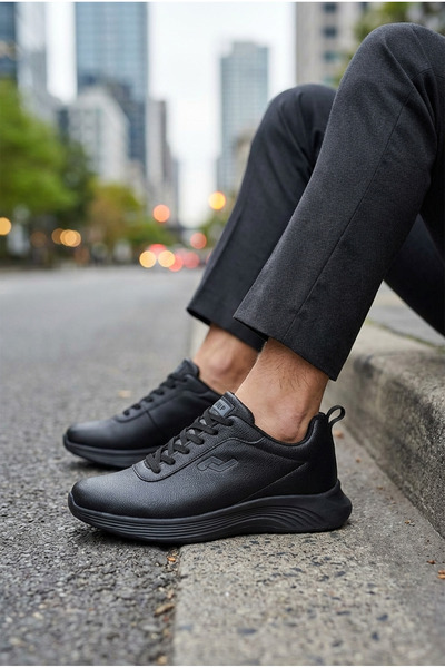 Jump 34841 Crne muške i ženske unisex udobne cipele sa memorijskim đonom Patike