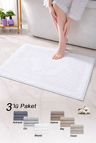Vionel Home Pamuk komad ručnika za noge | Paket od 3 | Set ručnika | Kupatils...