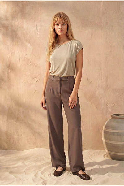 WESTMARK LONDON Svetlo siva pamučna ženska majica kratkih rukava sa okruglim ...