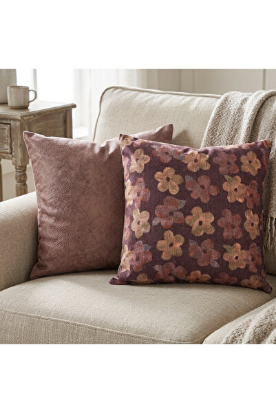 ASDİVA Solvion Set decorativ de Husă de pernă pentru canapea piese, 2-în-1, R...