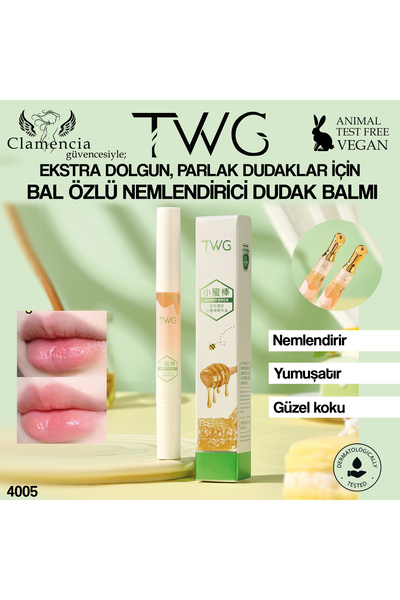 twg Dudak Dolgunlaştırıcı Çatlak Karşıtı Bal Özlü Dudak Bakım Yağı