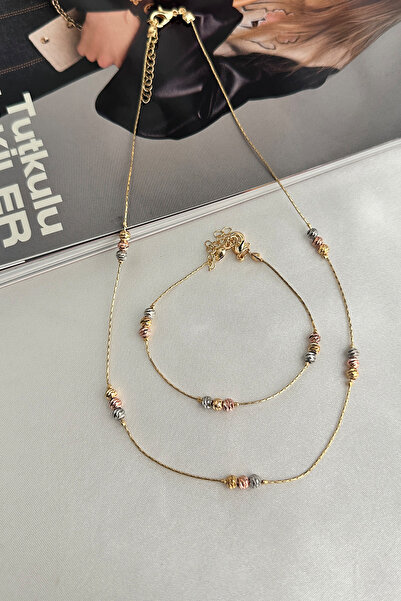 Modex مجموعة قلادة وسوار من السلسلة الرفيعة من دوريكا