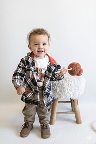 Cumino 3-Piece Shirted Baby Set with Hood