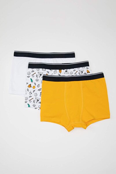 DeFacto Boy's Patterned 3-Piece Boxer C7755A824Sm
