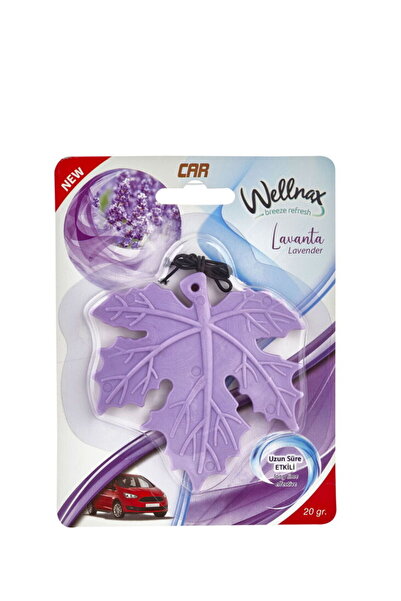 Wellnax breeze refresh Yaprak Desenli Araç Ferahlatıcı Lavanta Bahçesi Kokusu X1