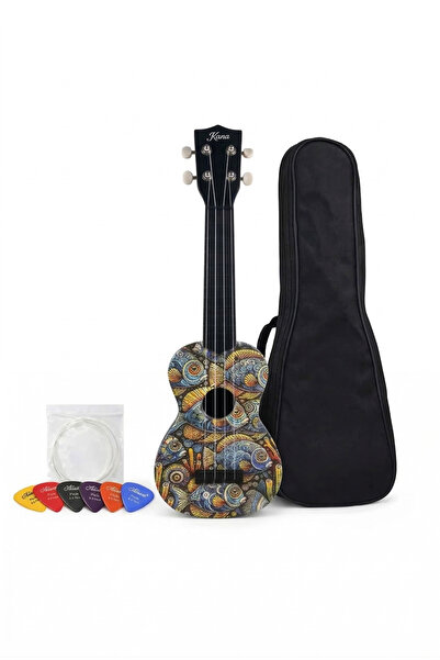 gonzales Σοπράνο Ουκουλέλε με σχέδιο ψαριού