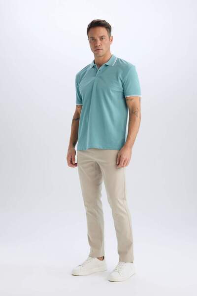 DeFacto Pantaloni din pânză chino slim fit slim fit C2401AX24SP