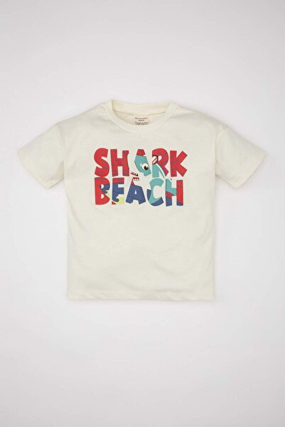 DeFacto Chlapecké tričko s krátkým rukávem s potiskem Crew Neck C7818A524SM