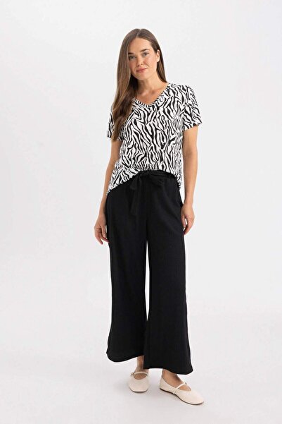 DeFacto Широкі кюлоти-капрі D2175AX24SM з широкими штанинами