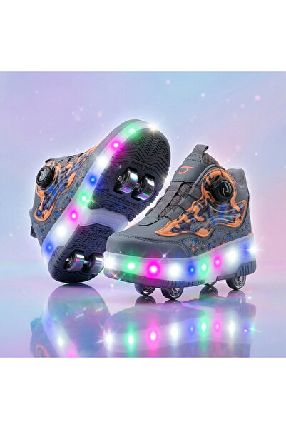 ROCKY Çocuk LED Işıklı Patenli Ayakkabı – Ortopedik Taban