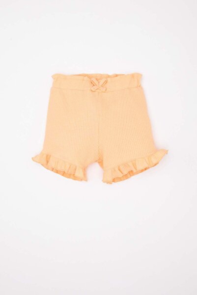 DeFacto Comfort Fit Waffle Shorts Baby Girl A8043A524Sm