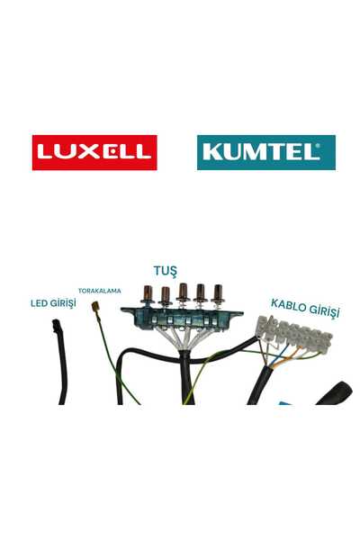 KUMTEL davlumbaz 5 li düğme takımı