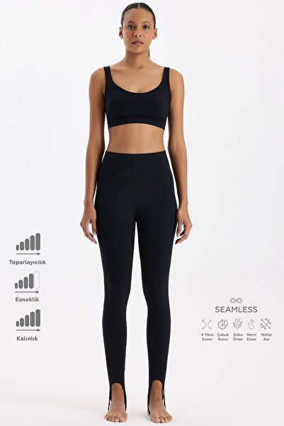 COMEUP Füzo компресионни чорапогащи, черни