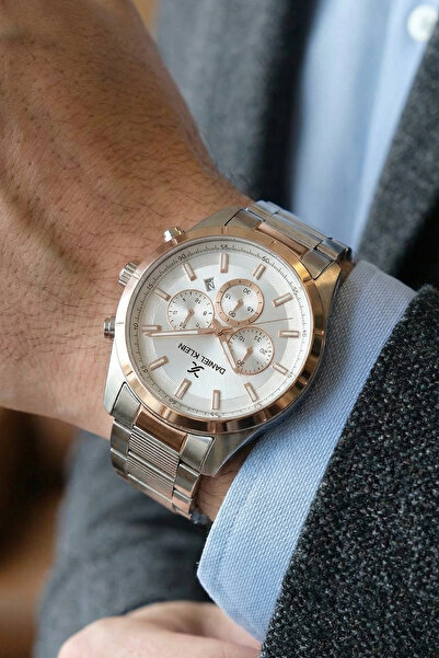Daniel Klein Rose Gold/metalik Çelik Bilezik Erkek Kol Saati
