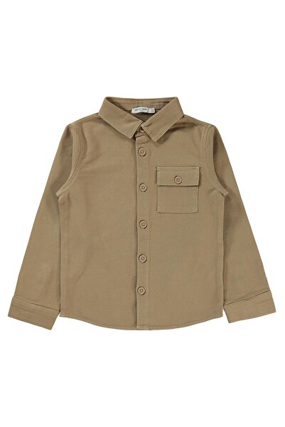 Pierre Cardin Cep Kapaklı 6-9 Yaş Gömlek - Bej