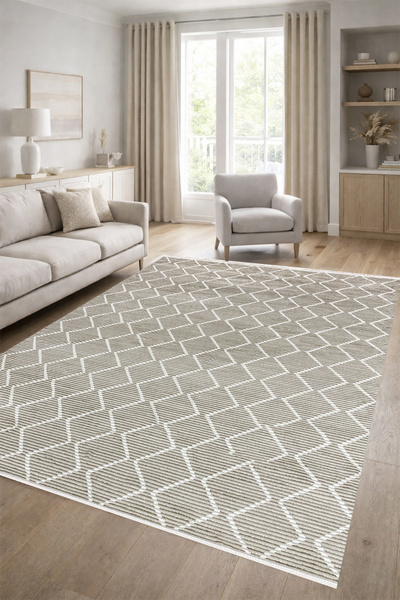 ünalcarpet 4 Metrekare - 6 Metrekare Bambu Tarz Modern Salon Oturma Odası Mut...