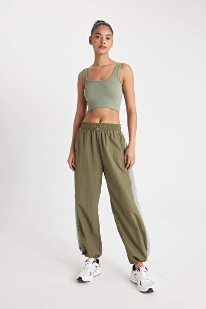 DeFacto Fit Wide Leg Dokuma Eşofman Altı B4234ax24sp