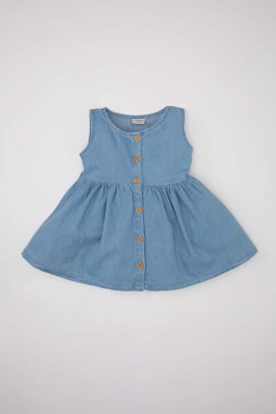 DeFacto Sleeveless Jean Dress Baby Girl C3576A524Sm