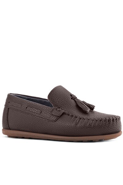 Rakerplus Brown Comfortable Boys' Moccasin Shoes