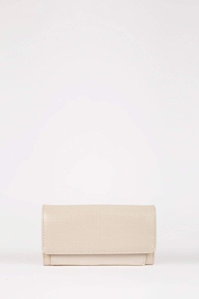 DeFacto Crocodil pentru femei cu model piele sintetică portofel C9394AXNS