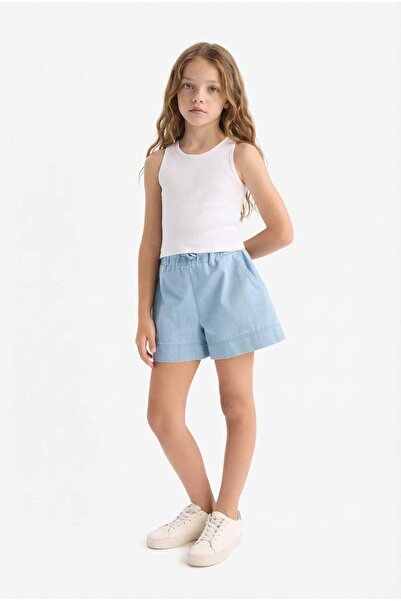 DeFacto Jean Şort Kız Çocuk B6386A824SM