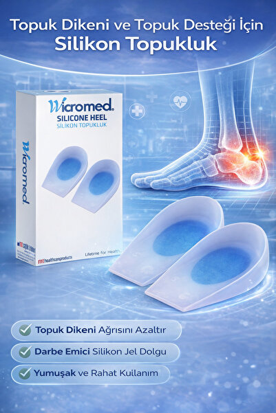 wicromed Ortopedik Anatomik Silikon Ayakkabı Topukluğu Topuk Dikeni Topukluk ...