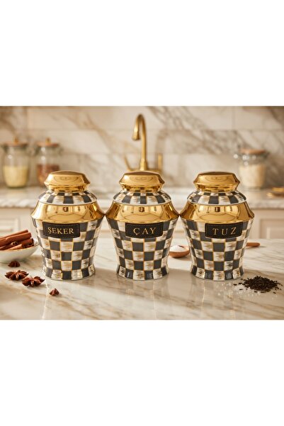 Decorland 3 Lü Çay \şeker \kahve\ Standı