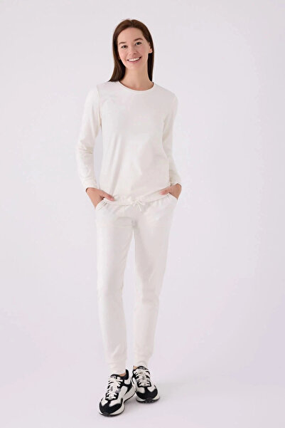Pierre Cardin Women's White Long Sleeve Pajama Set