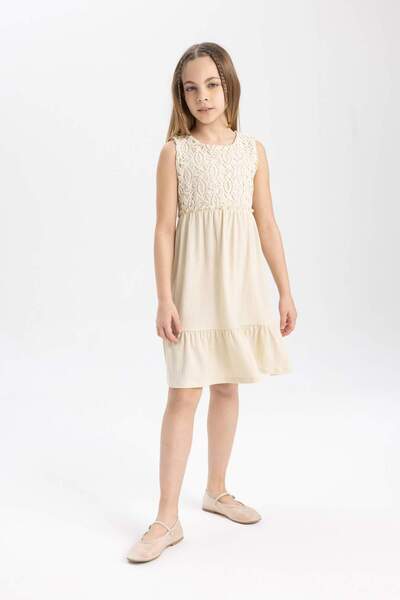 DeFacto Girl's Sleeveless Dress C3057A824SM