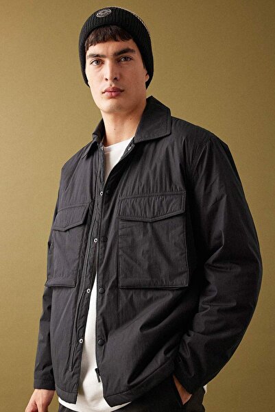 DeFacto Relax Fıt Polo Yaka Gömlek Ceket B4941AX24SP