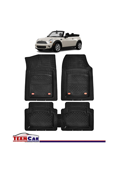 TEAMCAR Πατάκια αυτοκινήτου τύπου δίσκου συμβατά με MINI Cabrio R57 (2009-201...