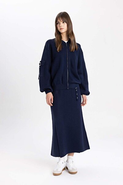 DeFacto Regular Fit Maxi Triko Etek B8858AX24SP