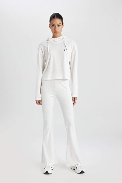 DeFacto Pantaloni slim cu croială evazată, cu picior evazat, lungime standard...