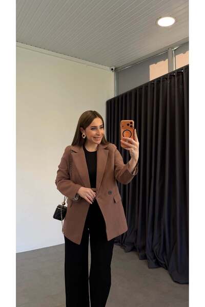 elif teke Annos Blazer Ceket Kahverengi