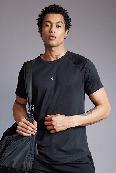 DeFacto Slim Fit Μπλουζάκι με στάμπα με λαιμόκοψη ποδηλάτου και κοντό μανίκι ...