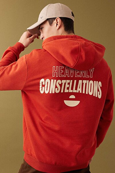 DeFacto Hooded Printed Oversize Sweatshirt - B4803Ax24Sp