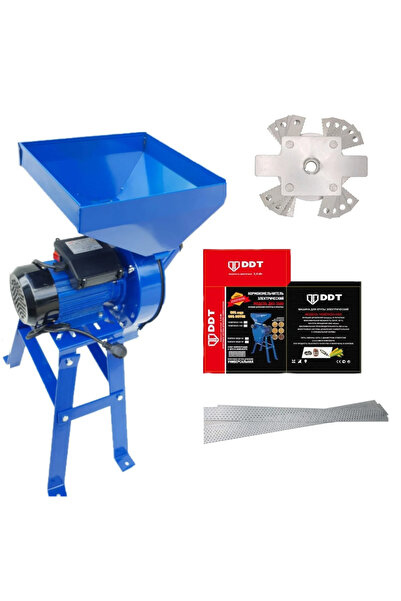 DDT Moară electrică cu suport pentru cereale, boabe și știuleți de porumb, DD...
