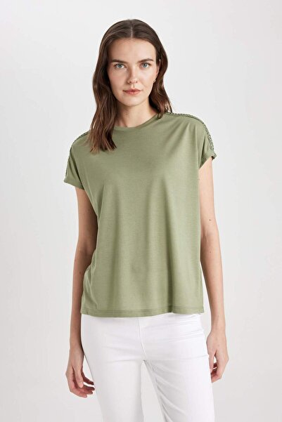 DeFacto Crew Neck Short Sleeve T-Shirt C2381Ax24Sp