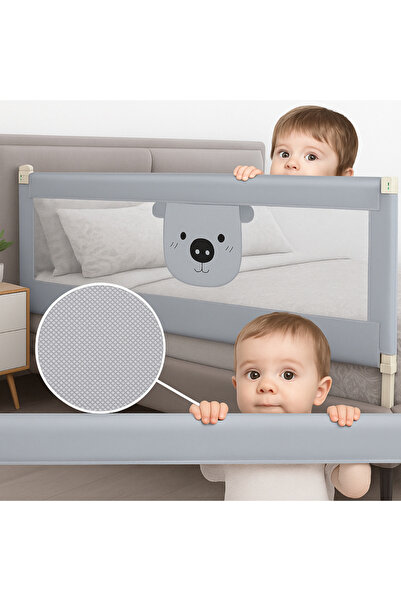 ROHS Balustradă pat glisant HappyKID XXL 180 cm Baby Bear, înălțime reglabilă...