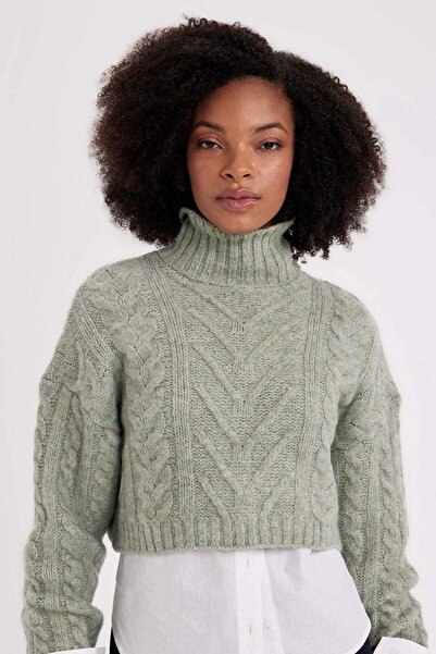 DeFacto Regular Fit Half Turtleneck Knitwear Sweater B5443Ax23Wn